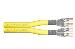 installation cable - Cat 7a Class Cca - S/FTP - AWG 22/1 duplex - 500m - Yellow