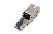 CAT6A field assembly shielded Bendable AWG 27/7 to 22/1 solid and stranded wire