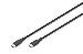 USB-C Silicone charging cable USB-C - USB-C USB 2.0 60W - 1m black