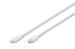 USB-C Silicone charging cable USB-C - USB-C USB 2.0 60W - 1m White