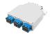 Fiber DIN Rail Box Preassembled SM 6 SC DX with Pigtails and Couplers