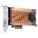 Dual M.2 Pci-e SSD Expans Card Supports Up To 2 M.2 2280/22110 PCI-E GEN3 X8 HOST INTERFACE