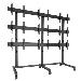 Fusion & Trade 3 X 3 Micro-adjustable Large Freestanding Video Wall 40&quot; - 55&quot Black Maximum