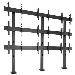 Fusion&trade 3 X 3 Micro-adjustable Large Bolt-down Freestanding Video Wall