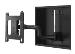 Large Low-profile In-wall Swing Arm Mount 22" Black Maximum Weight 56.7 Kg