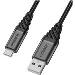USB-C to USB-A Cable | Premium - Dark Ash (Black) - 1m