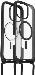 iPhone 16 Pro Max Case with Strap - React Series Necklace Magsafe - Black Crystal (Clear/Black)