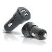 Car Charger 2 USB (12-24V-out 5.0V - 1x1A - 1x2.1A