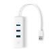 Hub USB 3.0 3-port & Gigabit Ethernet Adapter 2 In 1 USB Adapter