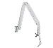 Full Motion Articulating Wall Arm Medical Mount White