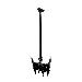 Back To Back Flat Screen Ceiling Mount Bt8428-150: 1452mm (57.1”) (to Centre Of Mount) Chrome