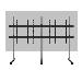System X Universal 3x3 Video Stand - Silver Columns (bt83lg171-s/bs)