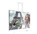 Extra-large Universal Flat Screen Ceiling Mount With Tilt (vesa 1000 X 600) - 1.5m 50mm Poles