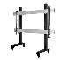 Touchscreen Trolley For 84in Max 200 Kg, 1400 X 800 Vesa, Silver & Black