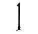 Fixed Drop Projector Ceiling Mount With Micro-adjustment - 2m Pole Black