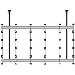 Ceiling Mount For Infiled Wp Series 5x5 Dvled Videowalls, Silver & White