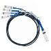 Passive Copper Hybrid Cable - Ethernet - Qsfp - 4xsfp+ - 1m