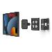 Glass Mount Bracket with Security Slot + Magnetix Magnetic Mount 100mm - Black