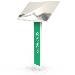 Bundle / BrandMe Floor Stand + Stability Base Plate for the BrandMe Stand - White