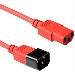 Power Connection Cable 230v C13 To C14 Red 1.80m (ak5106)