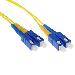 Fiber Optic Patch Cable Sc-sc 9/125æm Os1 Duplex Yellow 3m