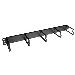 Cable Management Panel 5 Metal Rings 1u Black