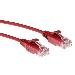 Slimline Patch Cable - CAT6 - U/UTP - 2m - Red