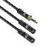 High Quality Audio Splitter Cable 3.5 mm Jack Male - 2x Female 15cm