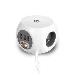 Power Socket Cube (PDU) with 3 Sockets Type E 3 USB-A Ports 1.5m White