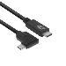 USB 3.2 Gen1 Connection Cable C Male (straight) - C Male (angled) 2m