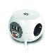Power Socket Cube (PDU) with 3 Sockets Type F 3 USB-A Ports 3m