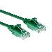 Slimline Patch Cable - CAT6 - U/UTP - 15cm - Green