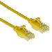 Slimline Patch Cable - CAT6 - U/UTP - 15cm - Yellow