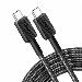 322 USB-c To USB-c Cable Nylon (1.8m Braided Black) 60w