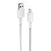 322 USB-a To USB-c Cable Nylon 0.9m White