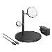 Maggo Magnetic Wireless Charger 15w 3-in-1 Stand Black Eu Plug