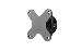 Quick Release Wall Mount (includes 7110-1225 Quick Release Round Plate 14145 Threaded Adapter