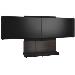 Free Standing Forum Stand - 2x LCD Displays/ Video Conference System - 65in - 75in - Black/ Charcoal Grey