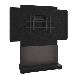 Forum Stand - 48in Display Stand - 2 Bay - Dark Finish (HPL) - Black/ Charcoal Grey (FM-DS-4875FS-A3B)