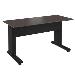 Forum Arc shaped table - MDF 60in (HPL) - 30in Height - Black/ Charcoal Gray - For 2 People (FM-TRE-0602730-A3B)