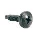 Trim Head Screw With Nylon Washer - 0.75in - Black (100 Pack)