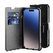 iPhone 15 Pro Gel Wallet Case Black